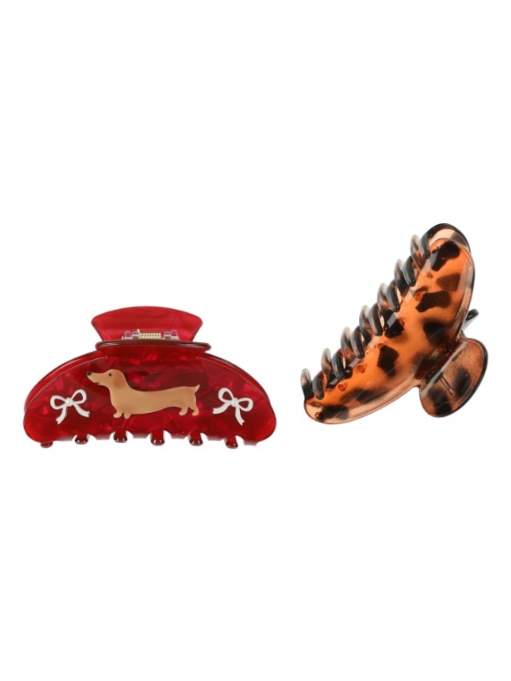 Dachshund Hair Claw Clip Set
